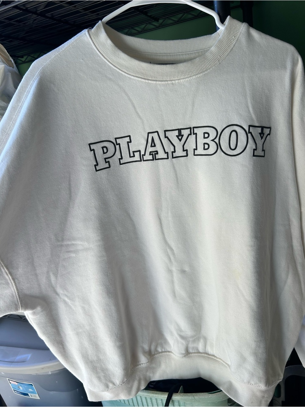 Playboy White Crewneck Sweatshirt